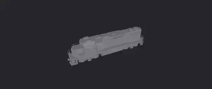 EMD GP38-2 Low-poly 3D model