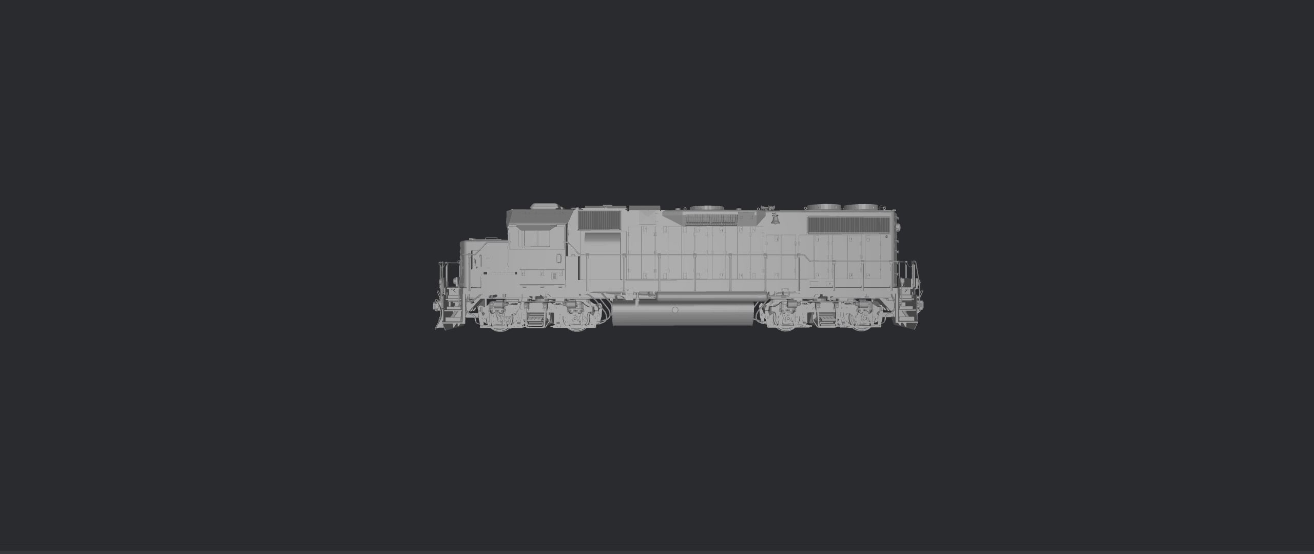 EMD GP38-2 Low-poly 3D model_3