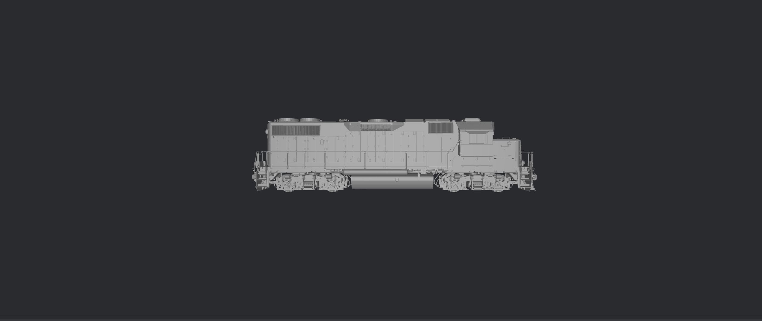 EMD GP38-2 Low-poly 3D model_4