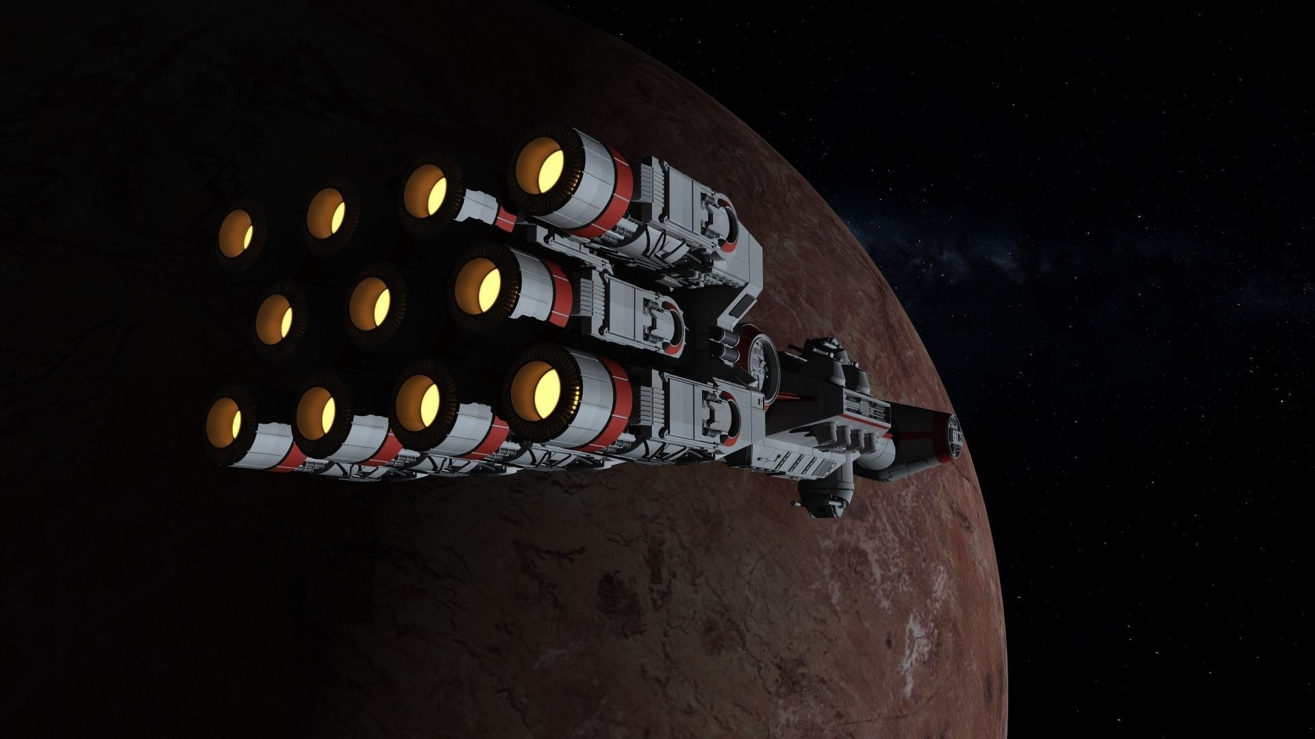 Corellian Corvette CR90 Free 3D model_3