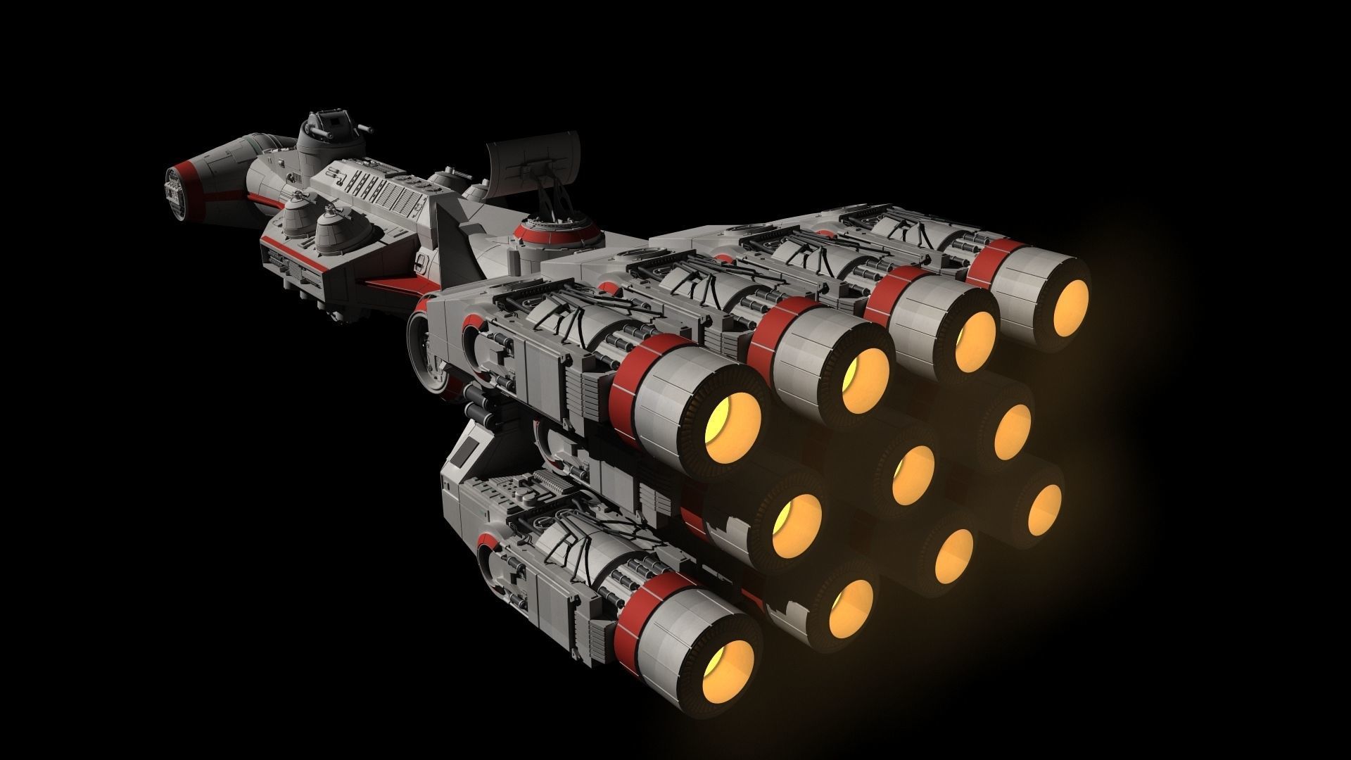 Corellian Corvette CR90 Free 3D model_2