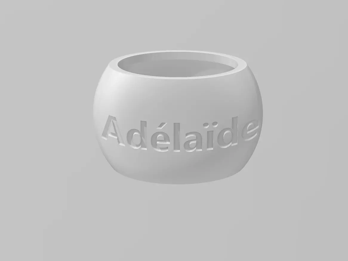 Napkin Ring Adelaide 3D print model