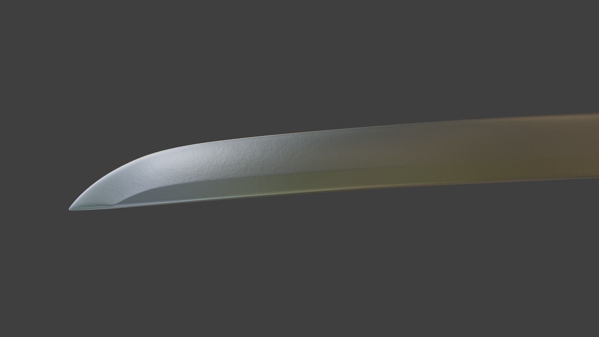 Sword - Katana Low-poly 3D model_2