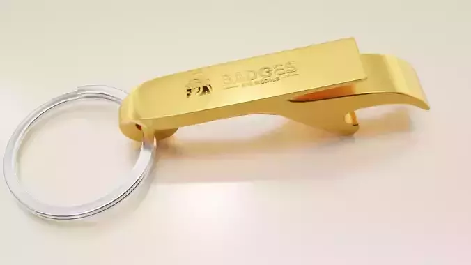 GOLDEN BOTTLE OPENNER AND KEY HOLDER FOR CHAMPAIGN AND SODA 3D print model