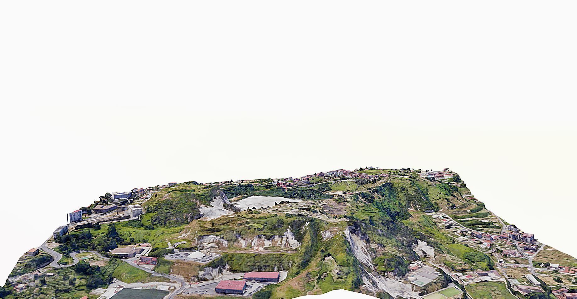 Phlegraean Fields Low-poly 3D model_2