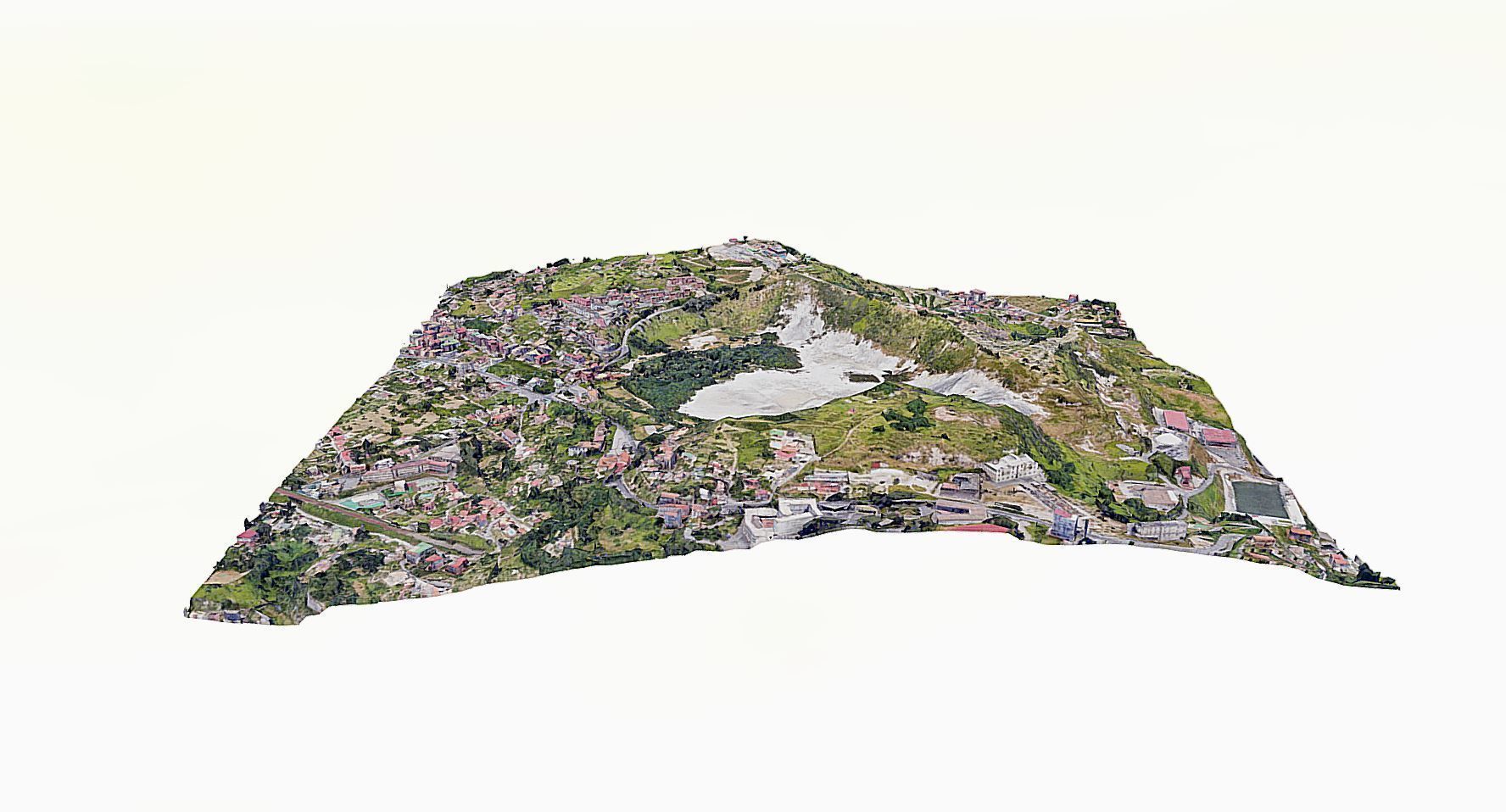 Phlegraean Fields Low-poly 3D model_5