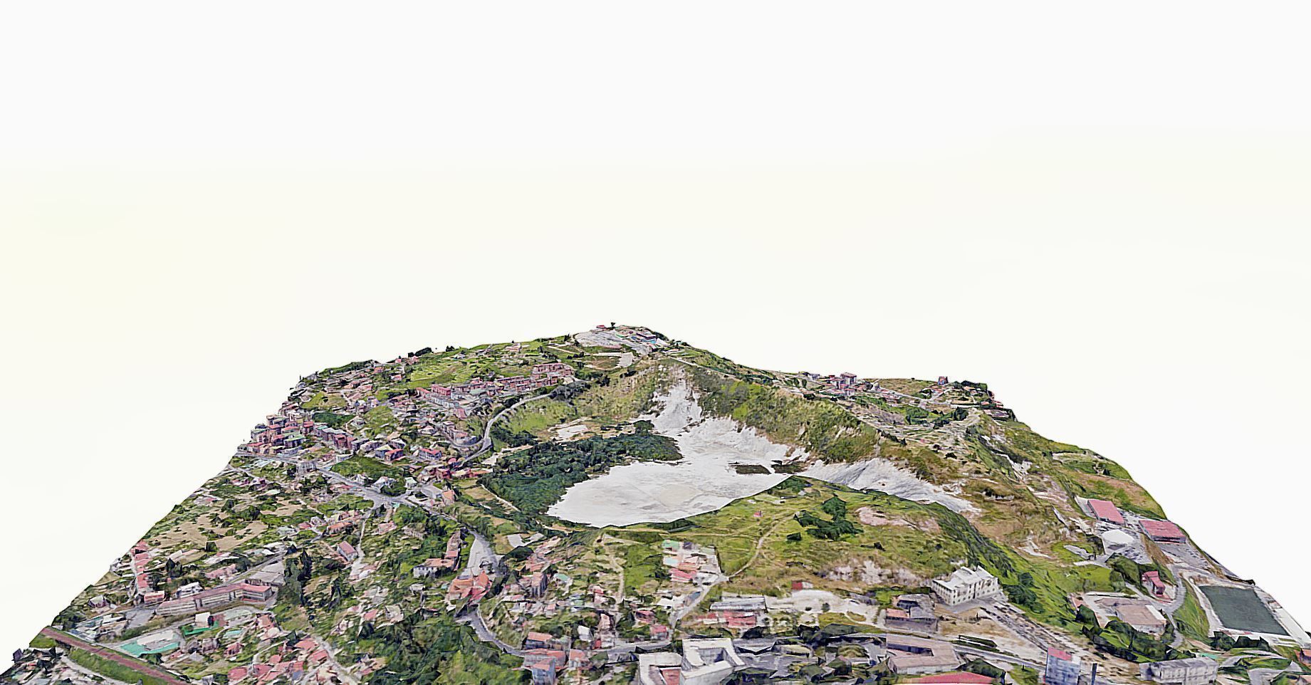 Phlegraean Fields Low-poly 3D model_1