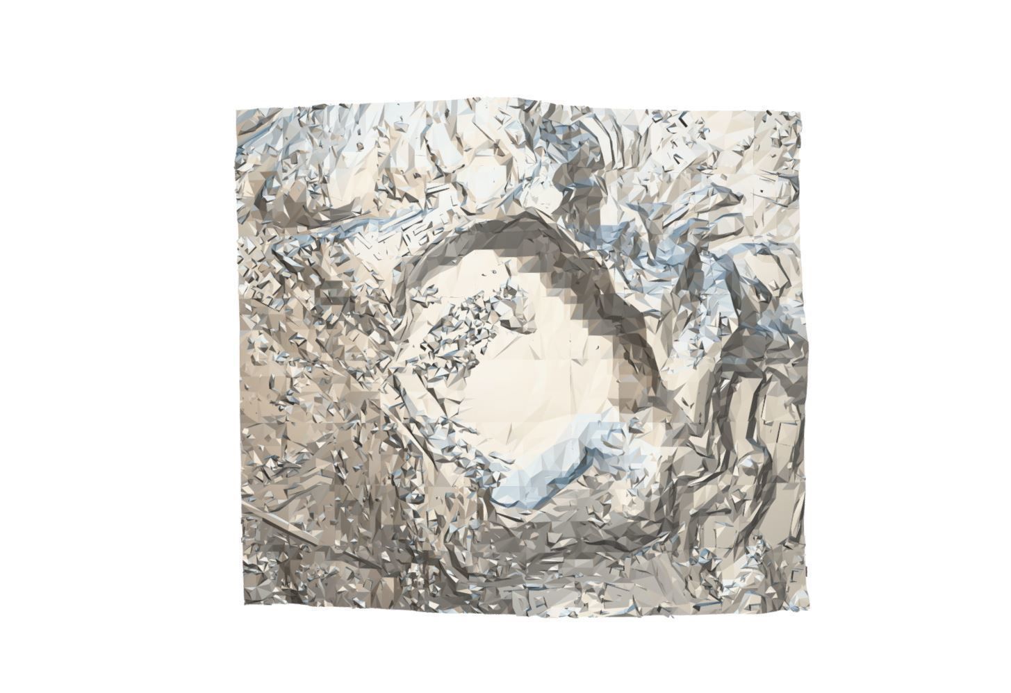 Phlegraean Fields Low-poly 3D model_9