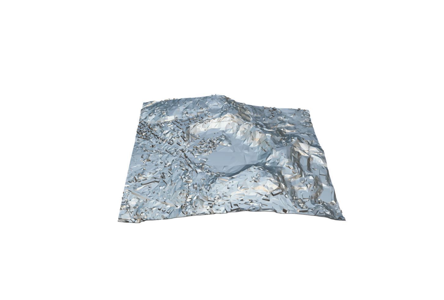 Phlegraean Fields Low-poly 3D model_11