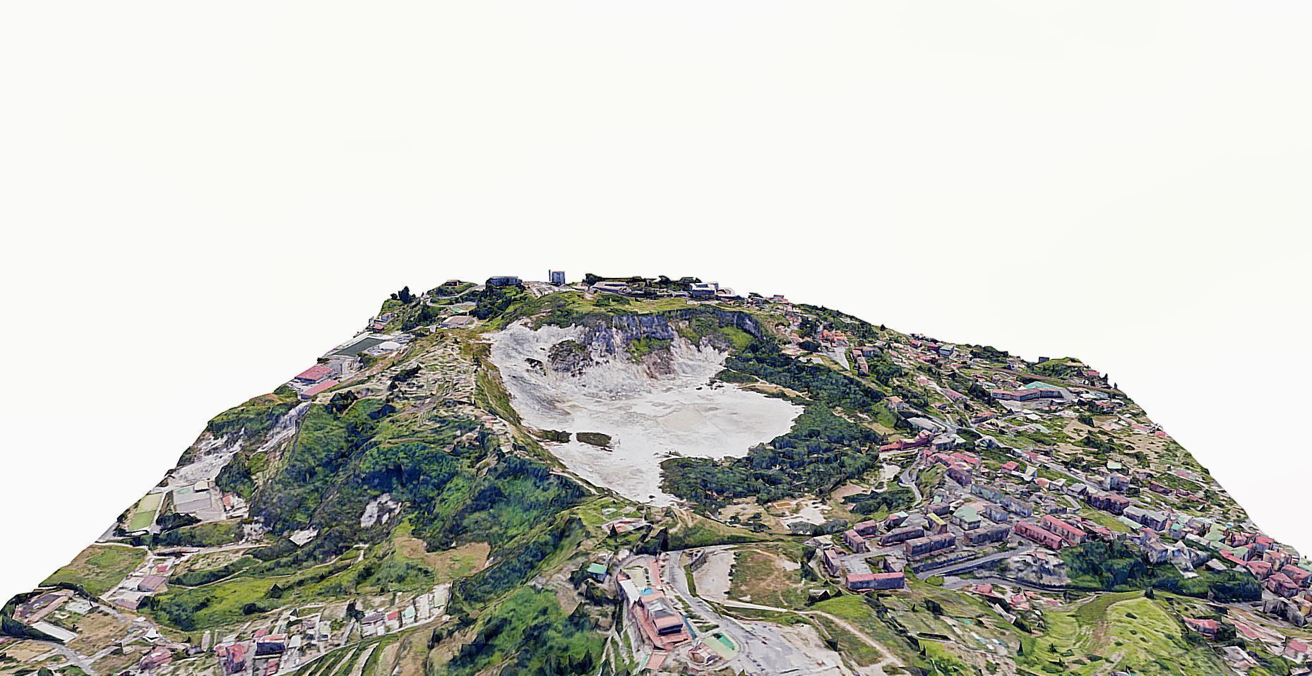 Phlegraean Fields Low-poly 3D model_3