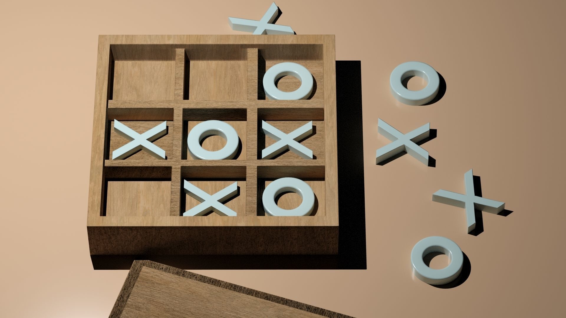 Tic-Tac-Toe 3D Printable Set 3D print model_8