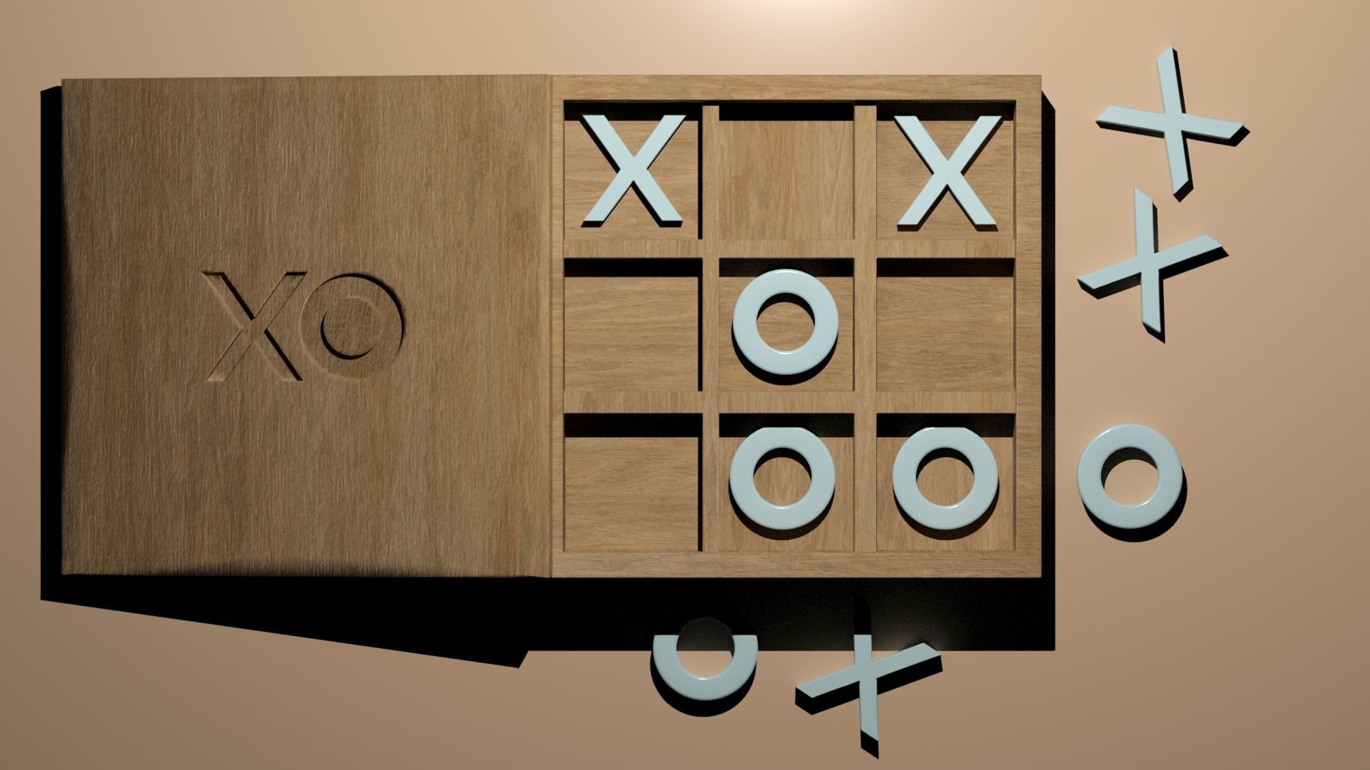 Tic-Tac-Toe 3D Printable Set 3D print model_9