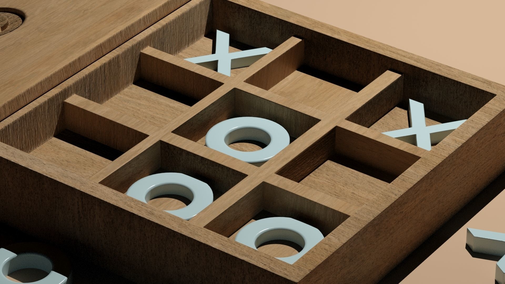 Tic-Tac-Toe 3D Printable Set 3D print model_7