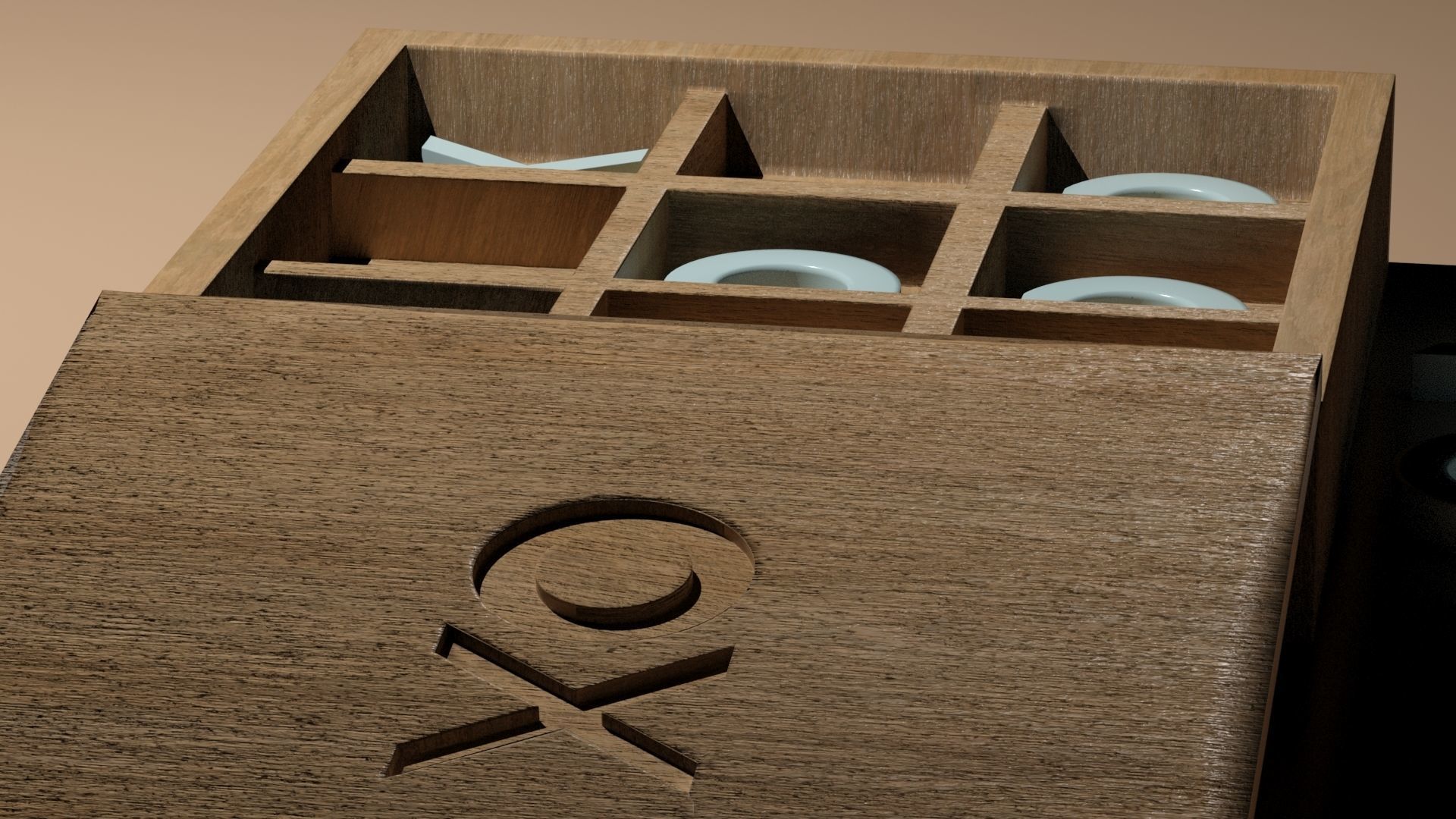 Tic-Tac-Toe 3D Printable Set 3D print model_6