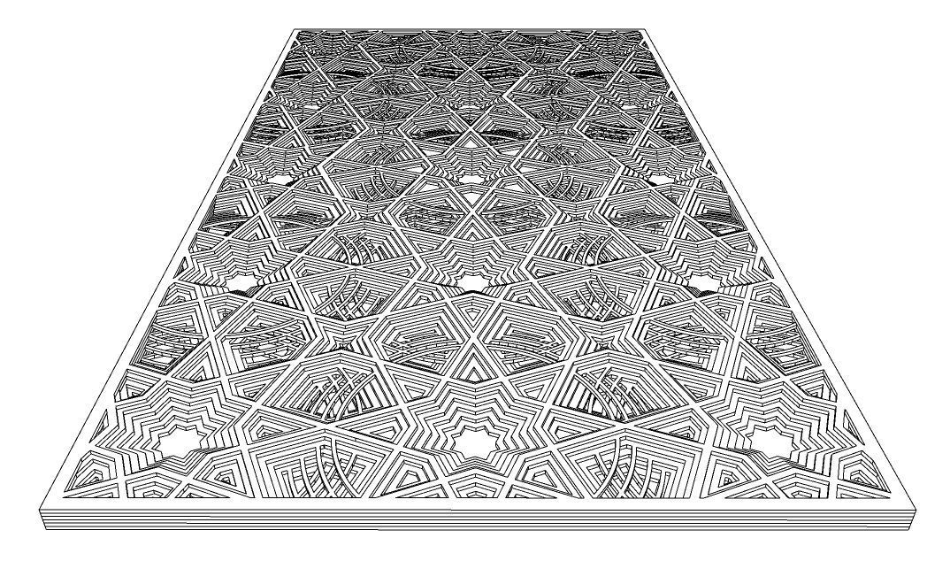 multilayer islamic art 3D print model_4