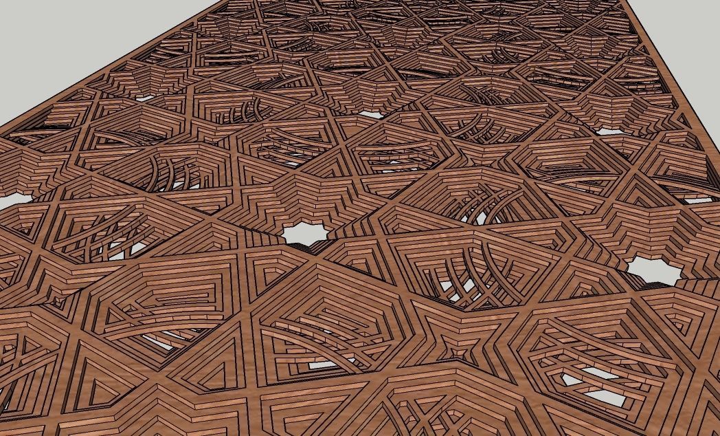 multilayer islamic art 3D print model_2