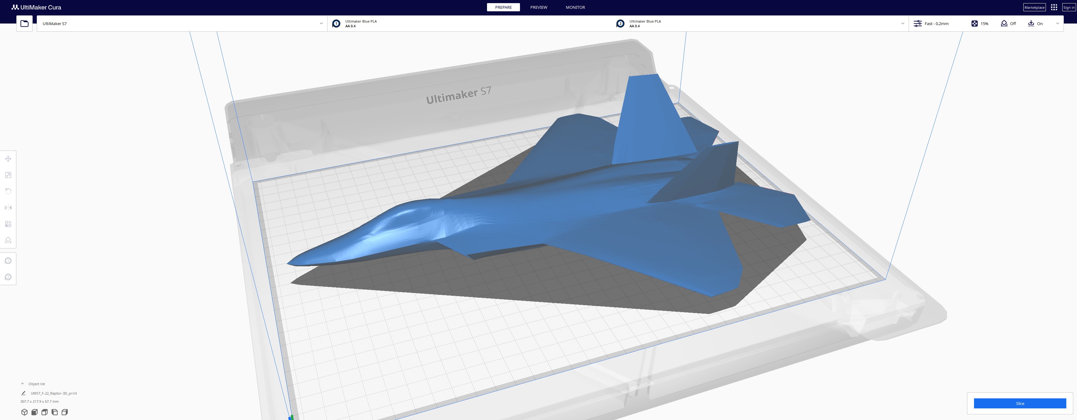 Lockheed Martin F-22 Raptor Low-poly 3D model_4