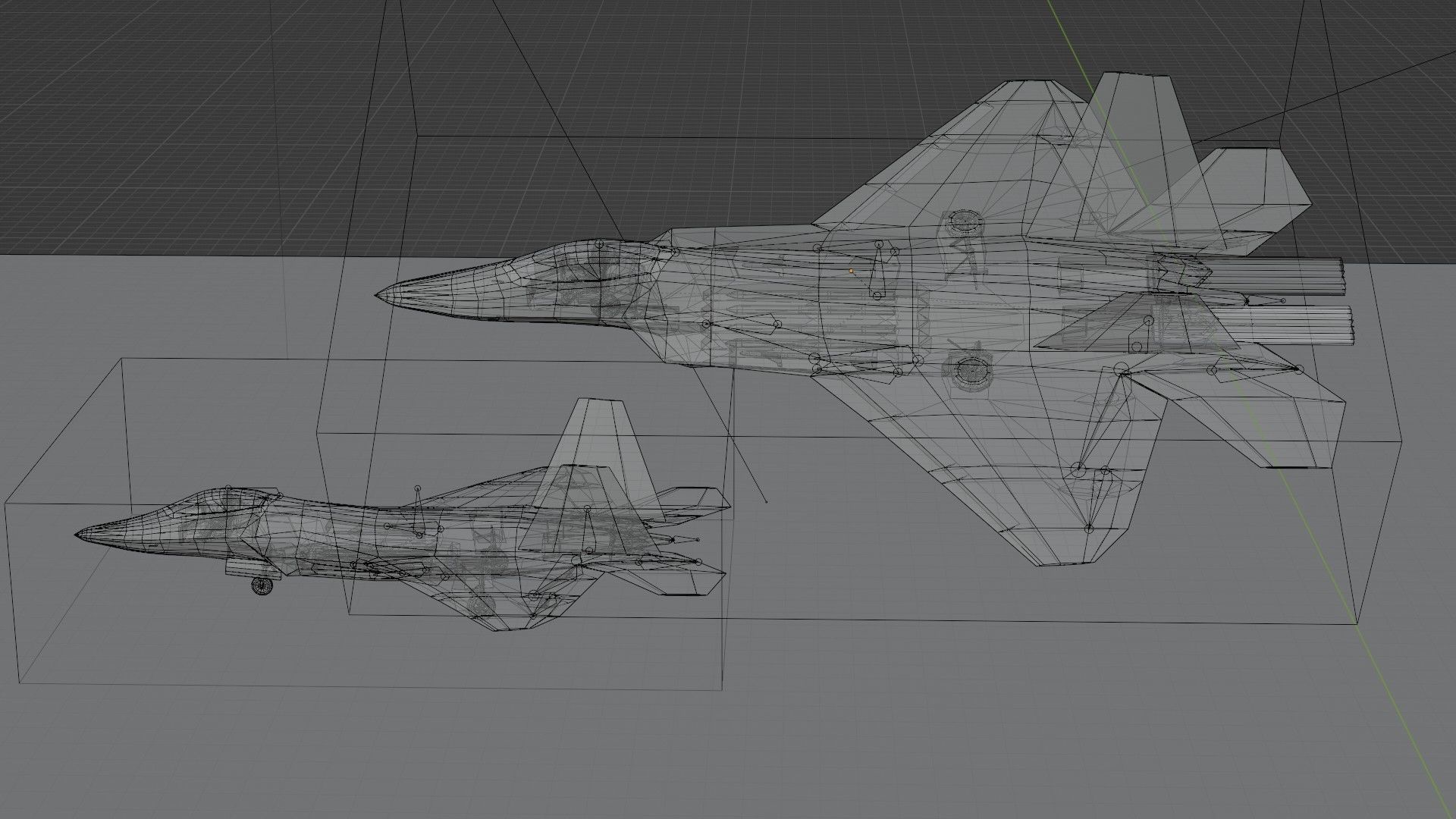 Lockheed Martin F-22 Raptor Low-poly 3D model_17