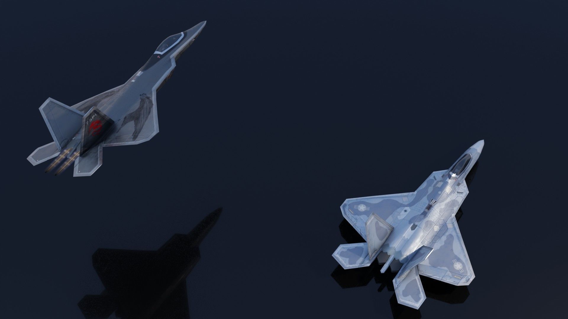 Lockheed Martin F-22 Raptor Low-poly 3D model_19