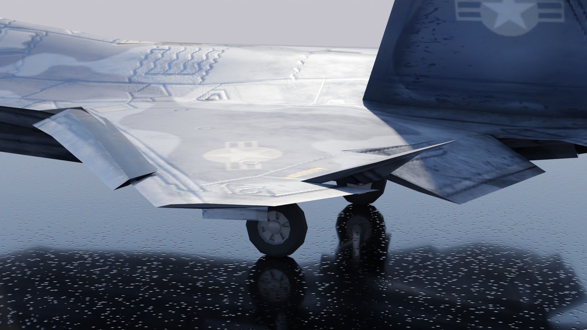 Lockheed Martin F-22 Raptor Low-poly 3D model_23