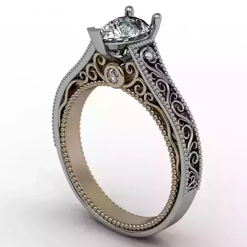 VINTAGE RING TWO TONE