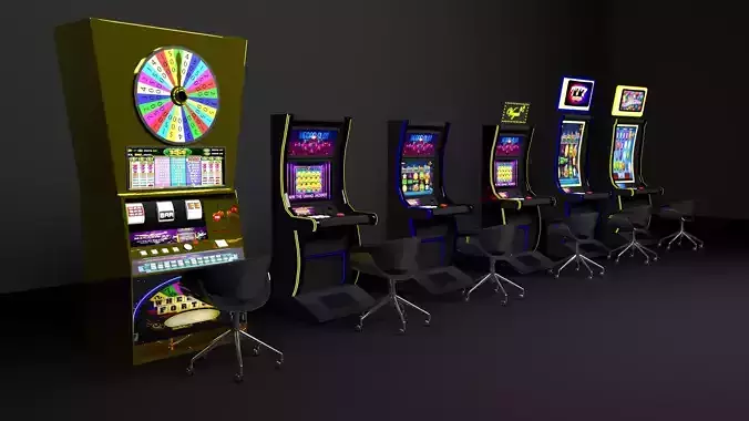 Casino Slot Machine Pack 3D model