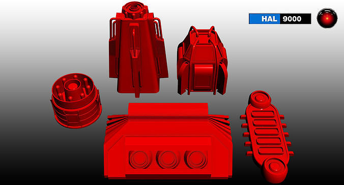 StarWars kitbash 3A 5 E elements 3D model