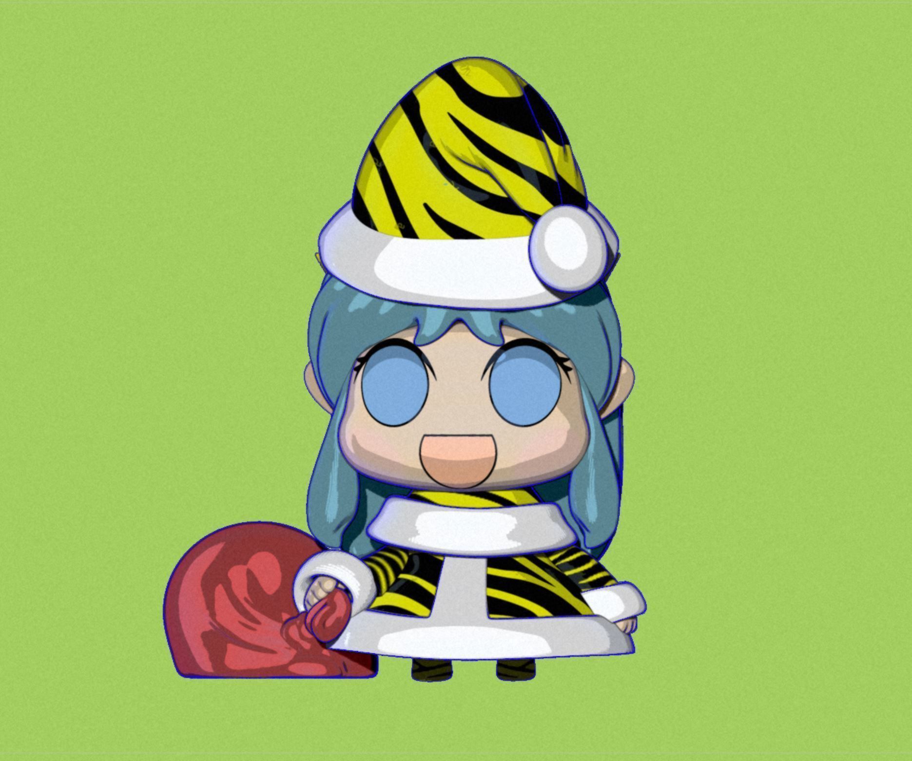 Lamu Urusei Yatsura Christmas Edition 3D print model_1