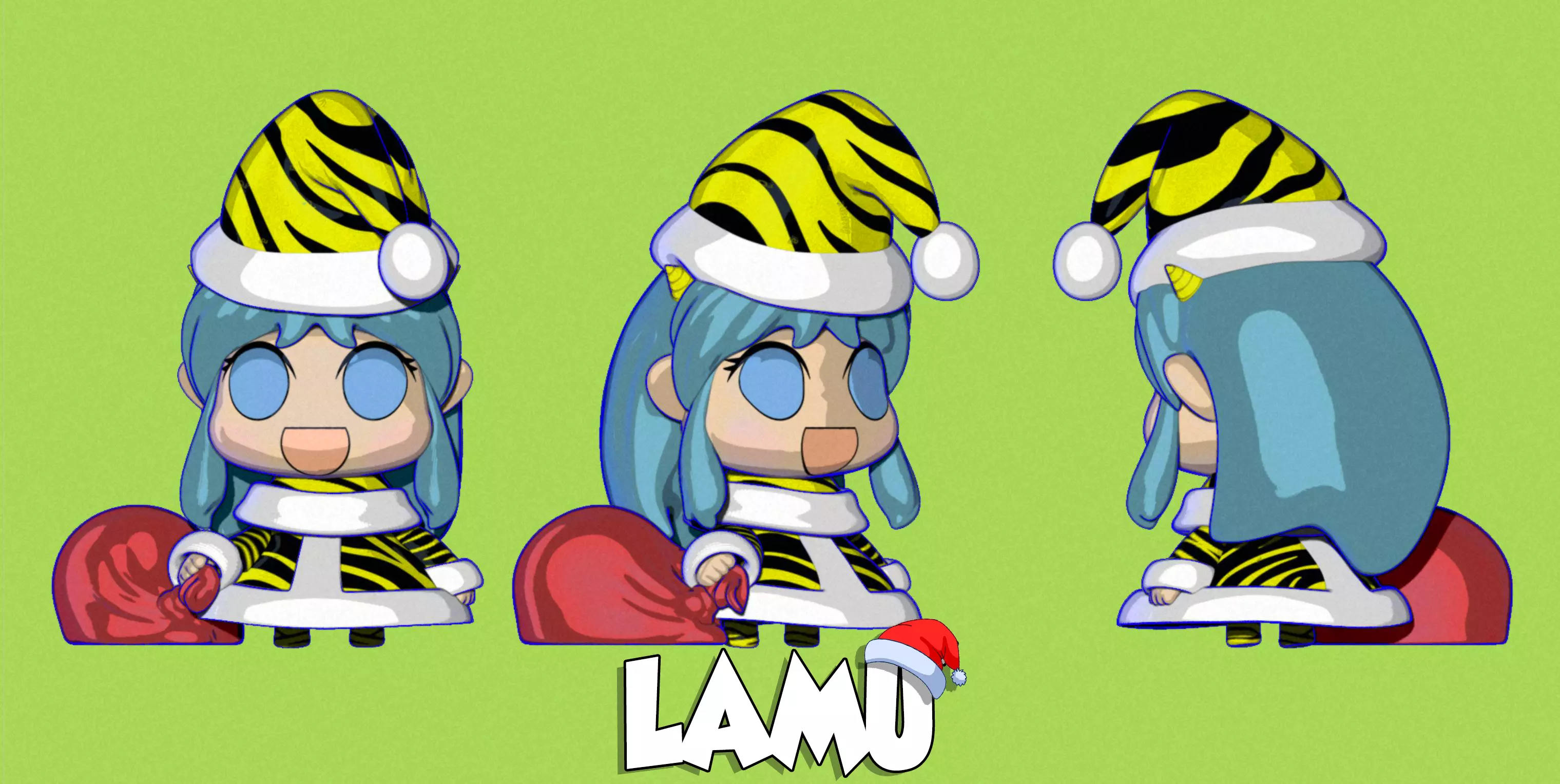Lamu Urusei Yatsura Christmas Edition 3D print model_0