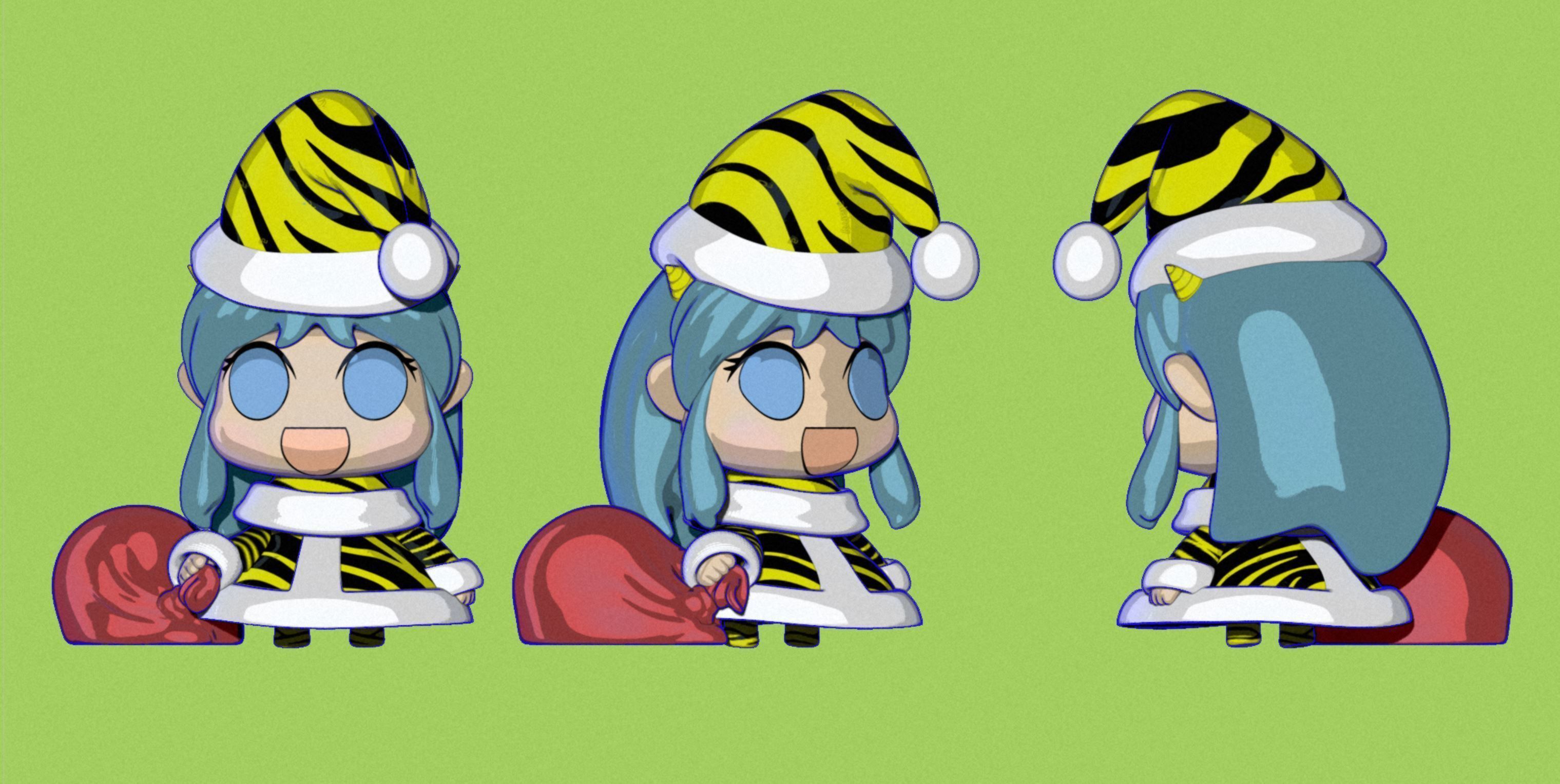 Lamu Urusei Yatsura Christmas Edition 3D print model_4