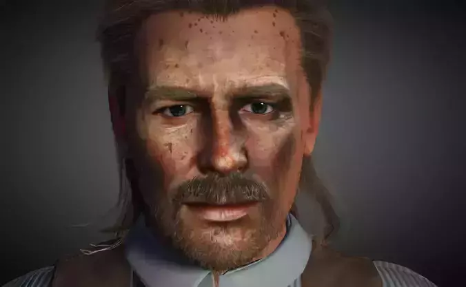 Arthur Morgan Red Dead Redemption 2 3D Model Low-poly 3D model