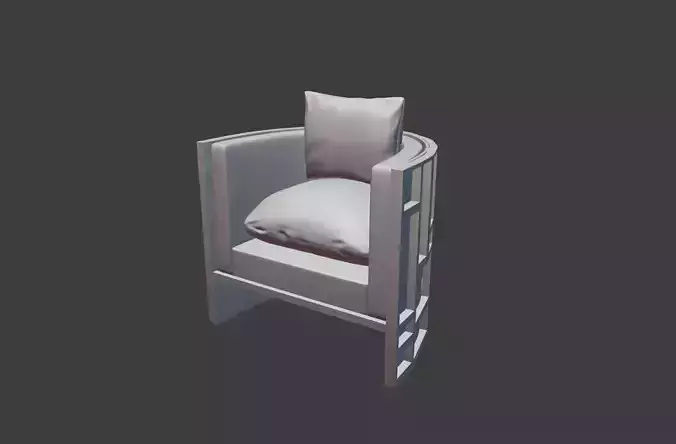 Rustic Barrel Lodge Chair