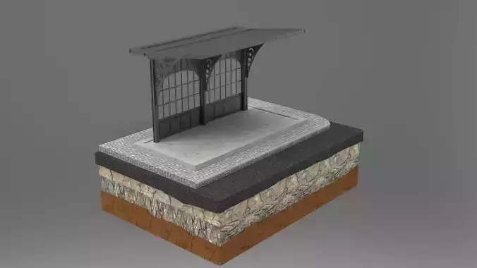 Old Istanbul City Building 011  3D model