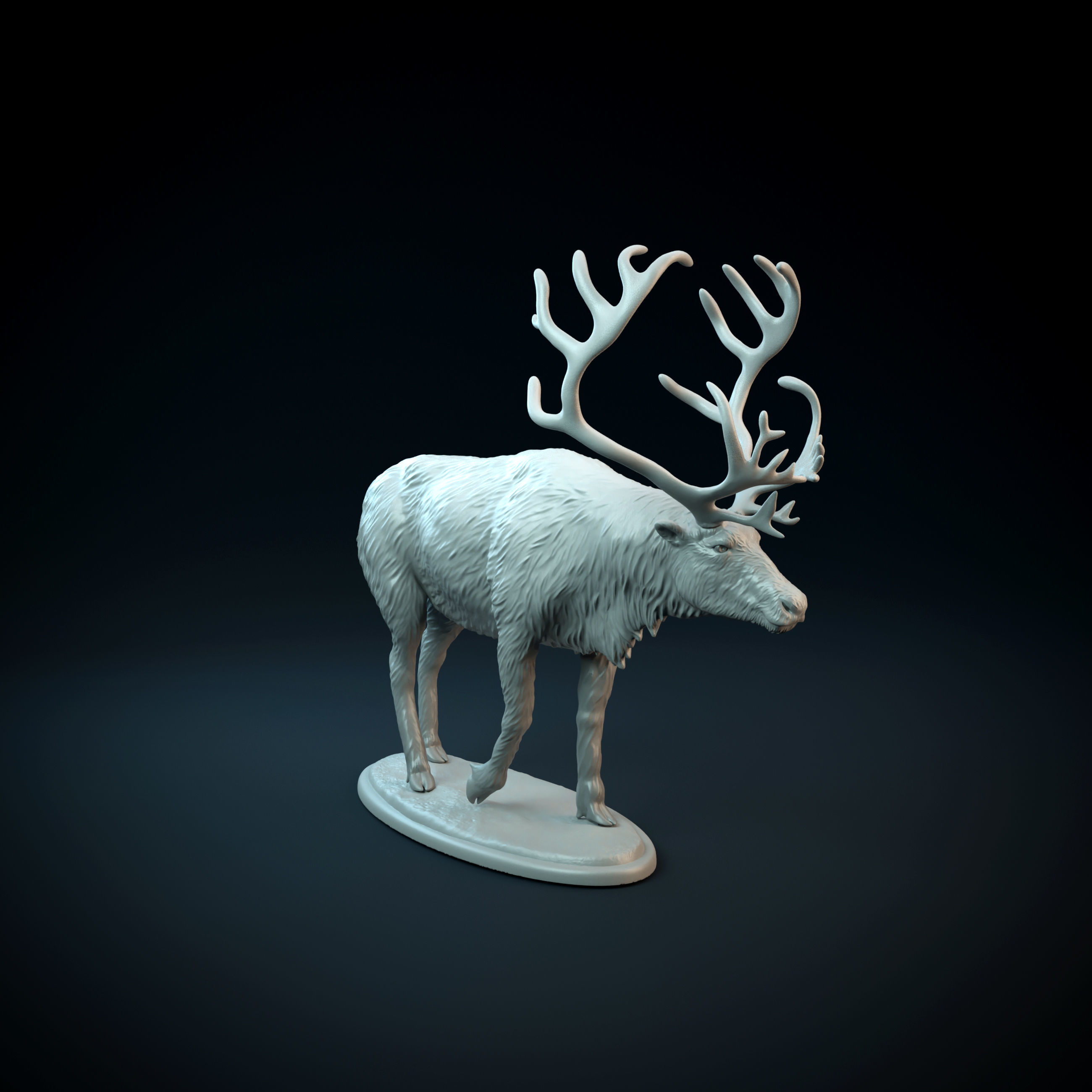 Reindeer intended for 3D printing 3D print model_12