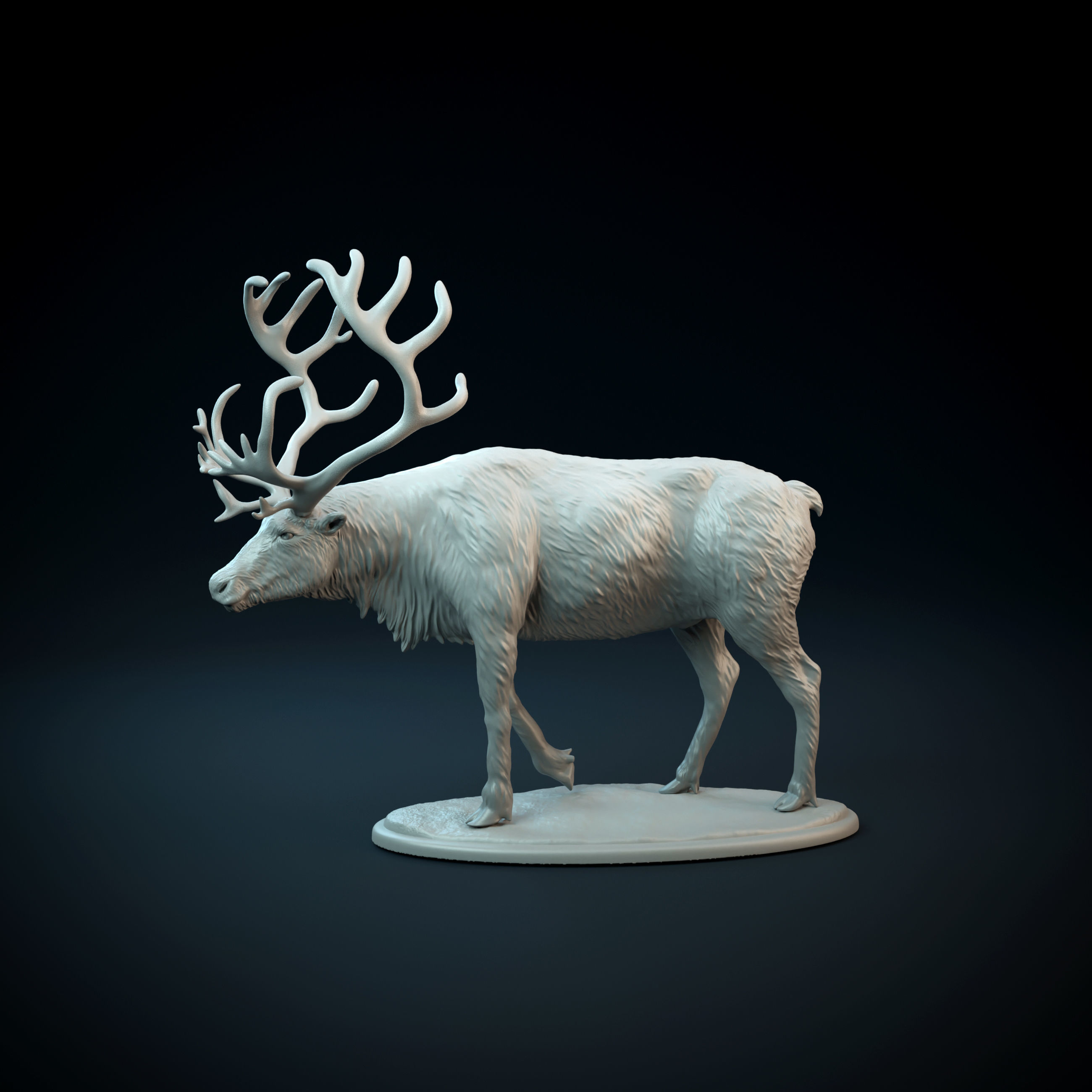 Reindeer intended for 3D printing 3D print model_8