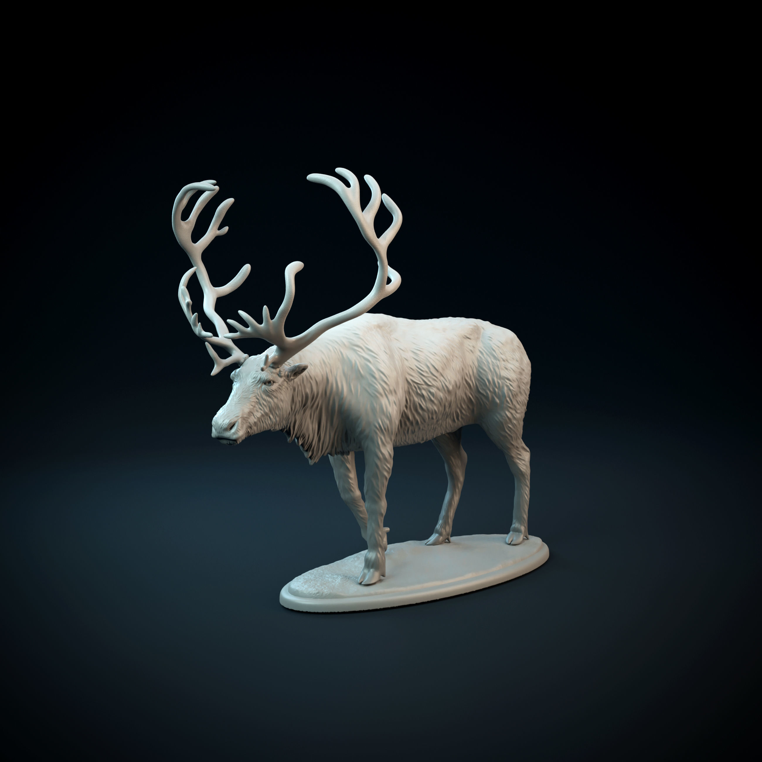 Reindeer intended for 3D printing 3D print model_7