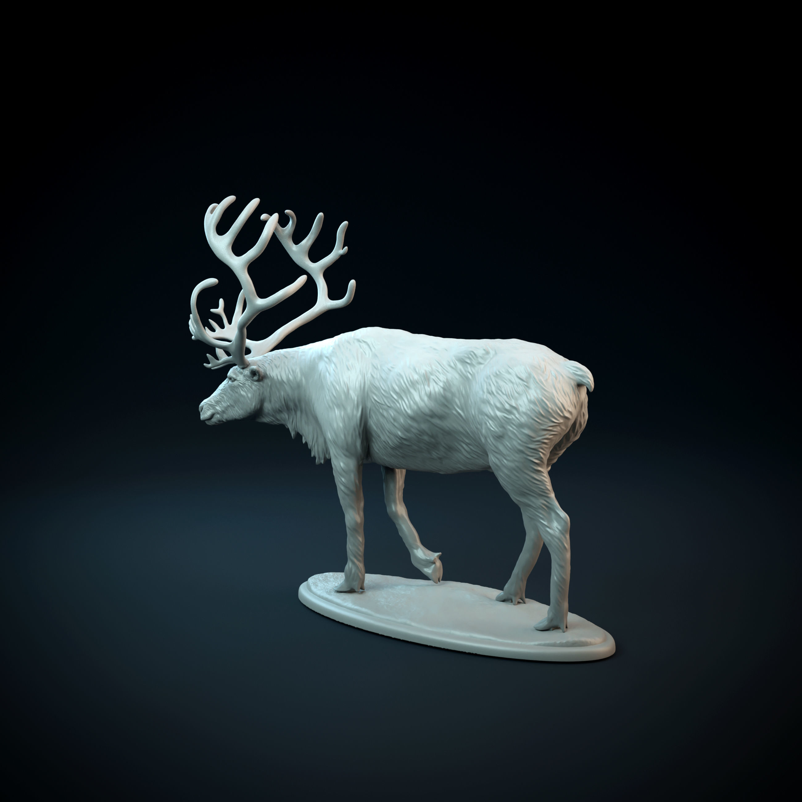 Reindeer intended for 3D printing 3D print model_9