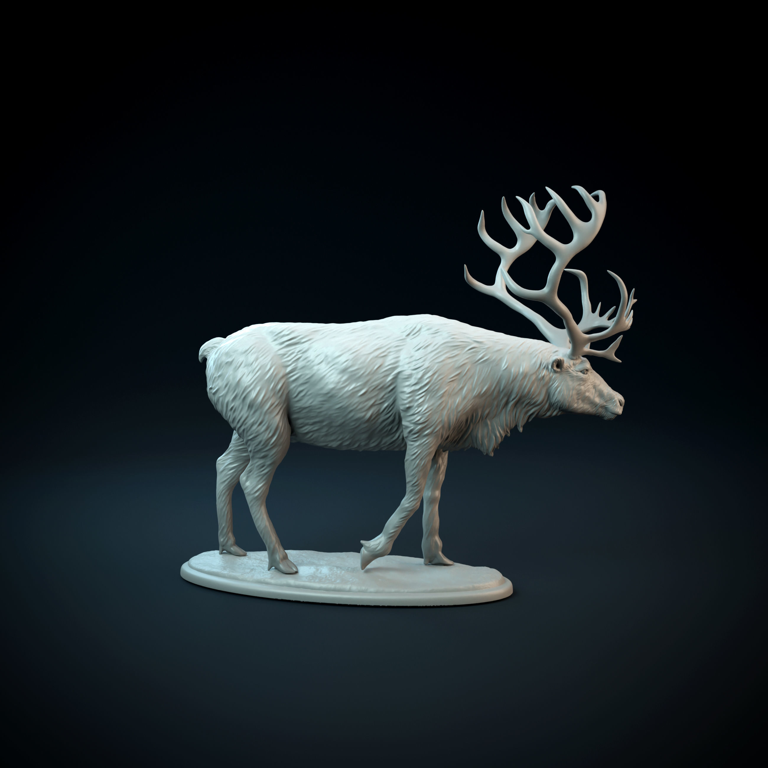Reindeer intended for 3D printing 3D print model_4