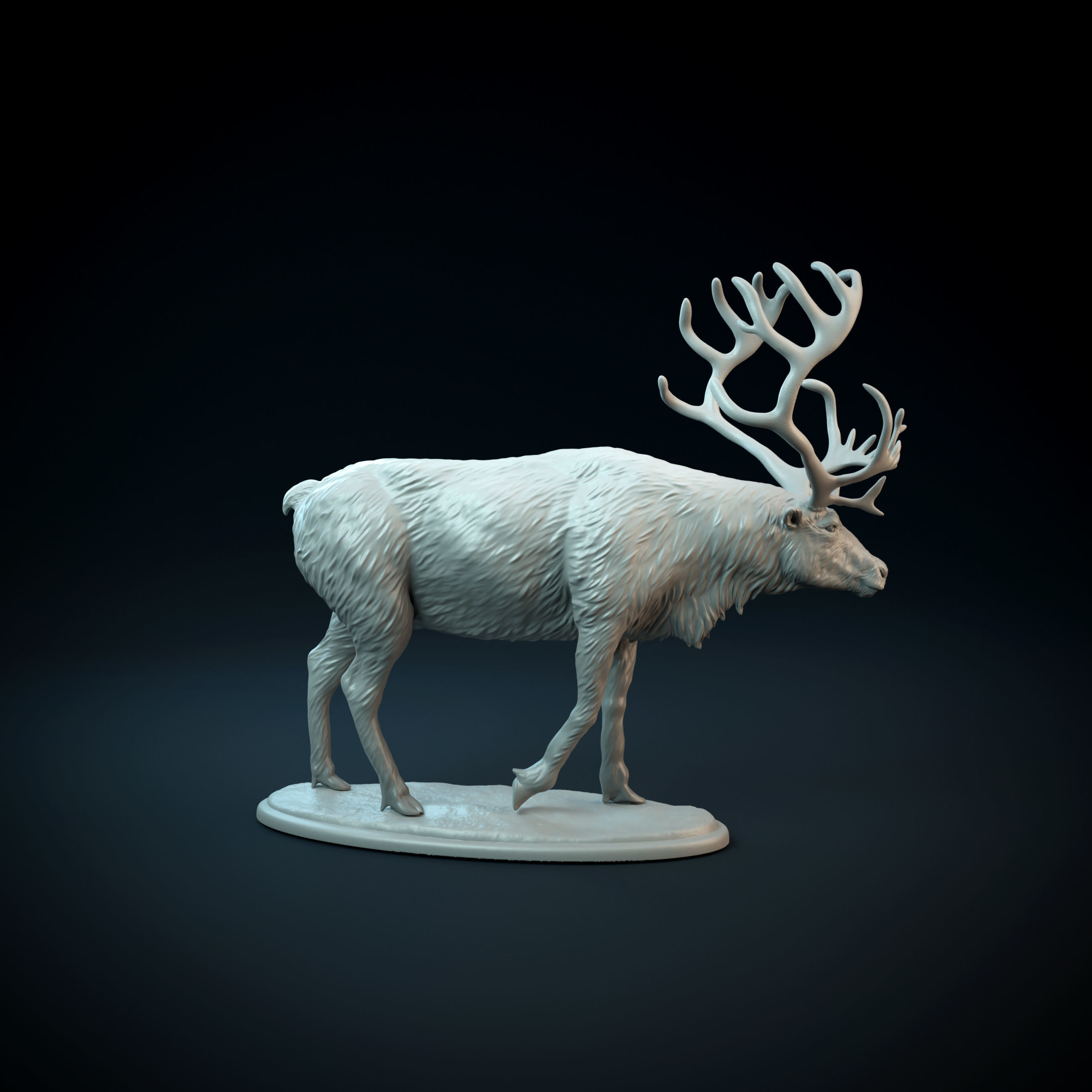 Reindeer intended for 3D printing 3D print model_11