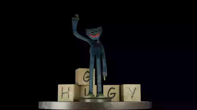 Huggy Wuggy - Poppy Playtime Low-poly 3D model