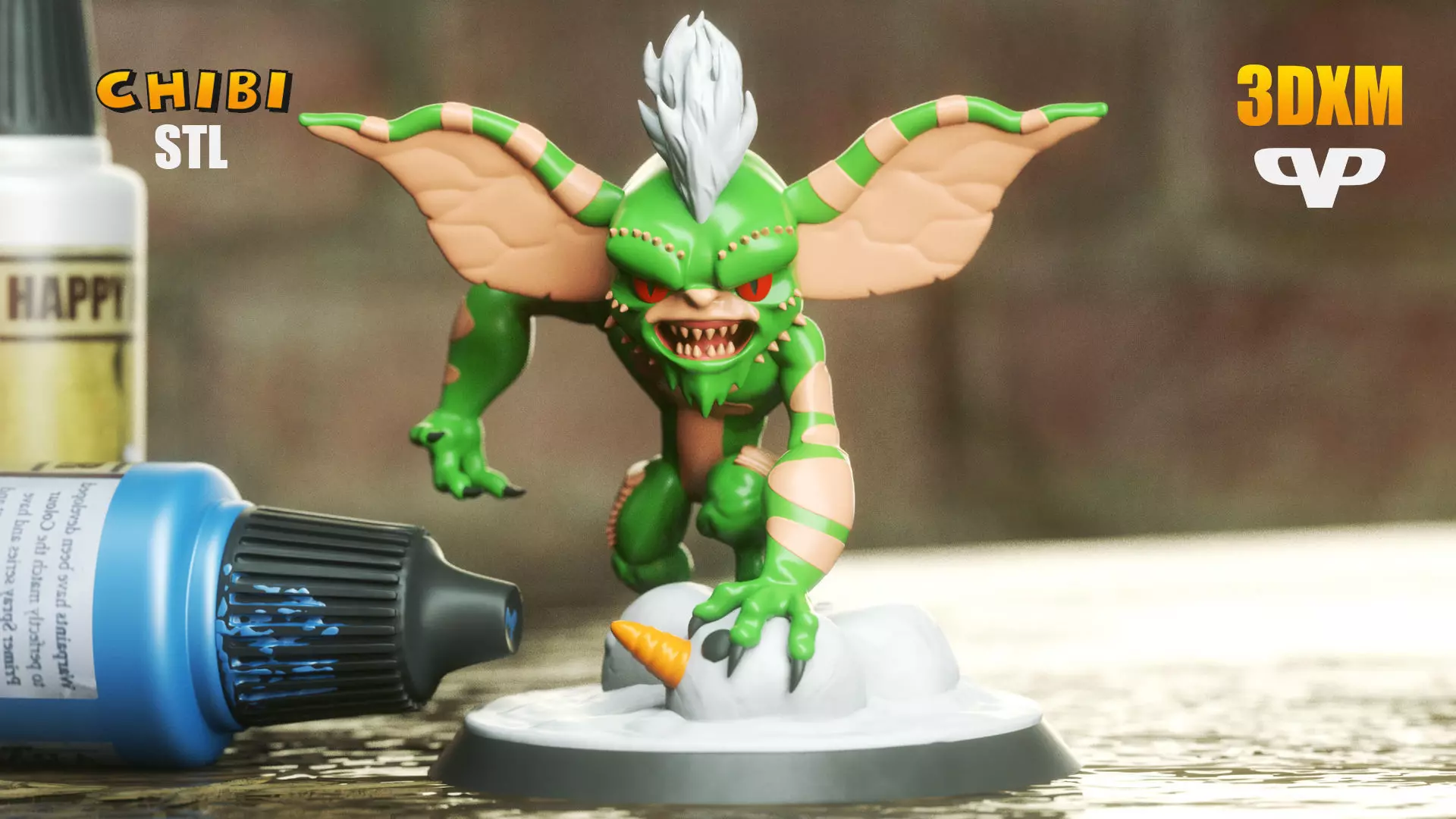 Marvel United Gremlin Chibi for 3D Printing STL ChibiSTL 3D print model_0