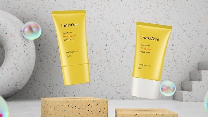 Project file innisfree render with Cinema 4D and Redshift 3D model