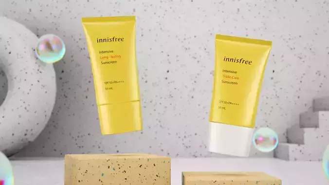 Project file innisfree render with Cinema 4D and Redshift