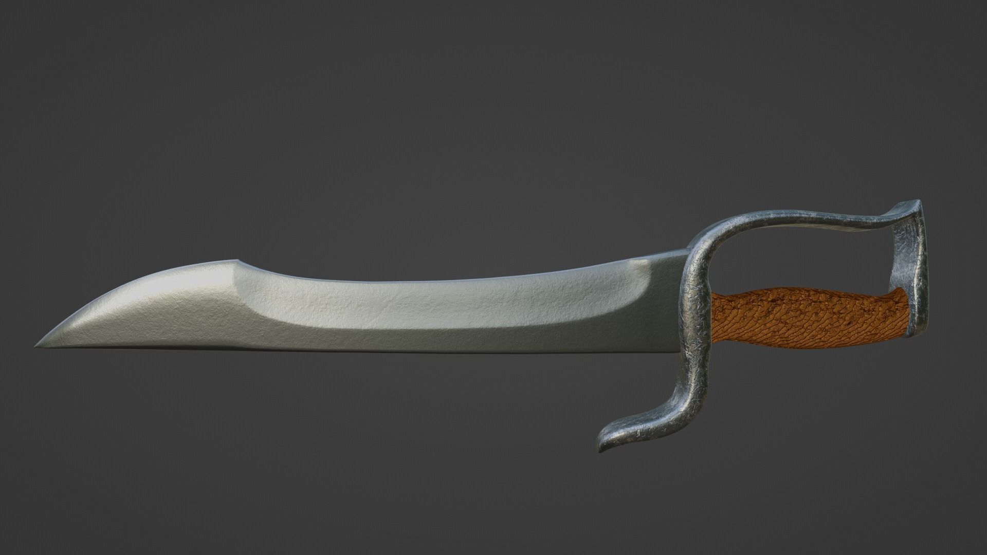 Sword - Butterfly Sword Low-poly 3D model_2
