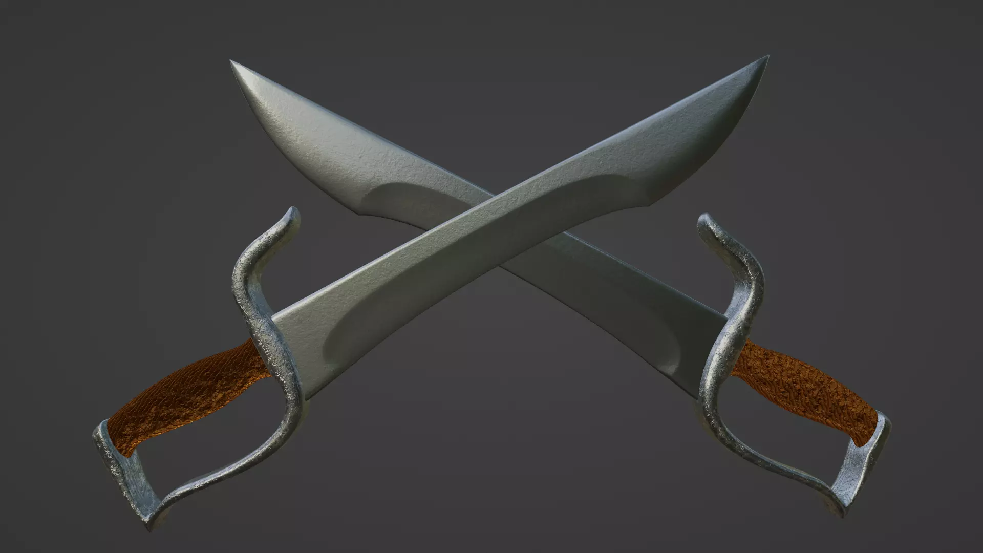 Sword - Butterfly Sword Low-poly 3D model_0