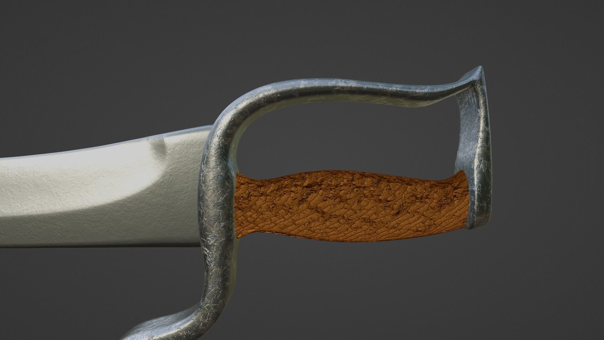 Sword - Butterfly Sword Low-poly 3D model_5