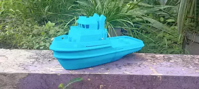 Tugboat miniature for RC 3D print model