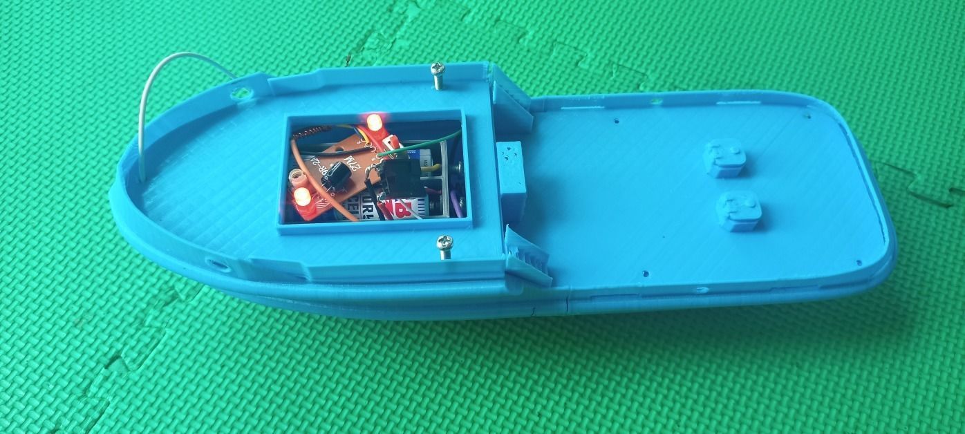 Tugboat miniature for RC 3D print model_4
