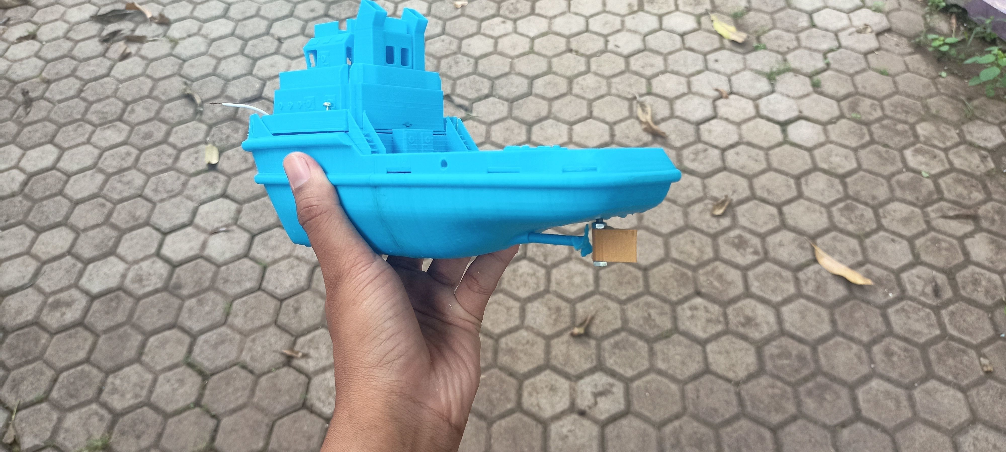 Tugboat miniature for RC 3D print model_2