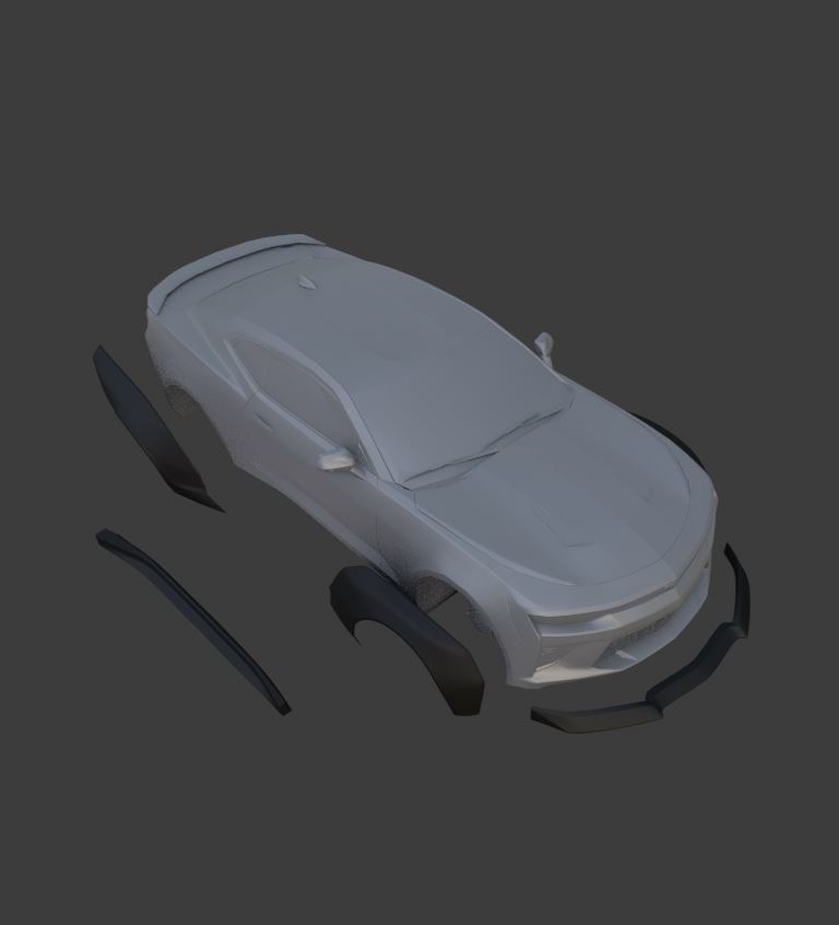 CHEVROLET CAMARO 2016 BODY KIT - 19SEPT-04 3D print model_9
